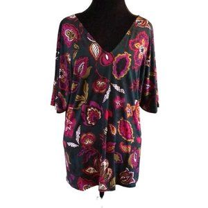 Leota Dia & Co Allie Top, Size 2L, New, Floral Print